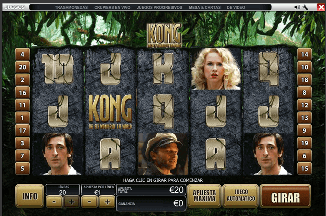 Bono kong tragaperras online