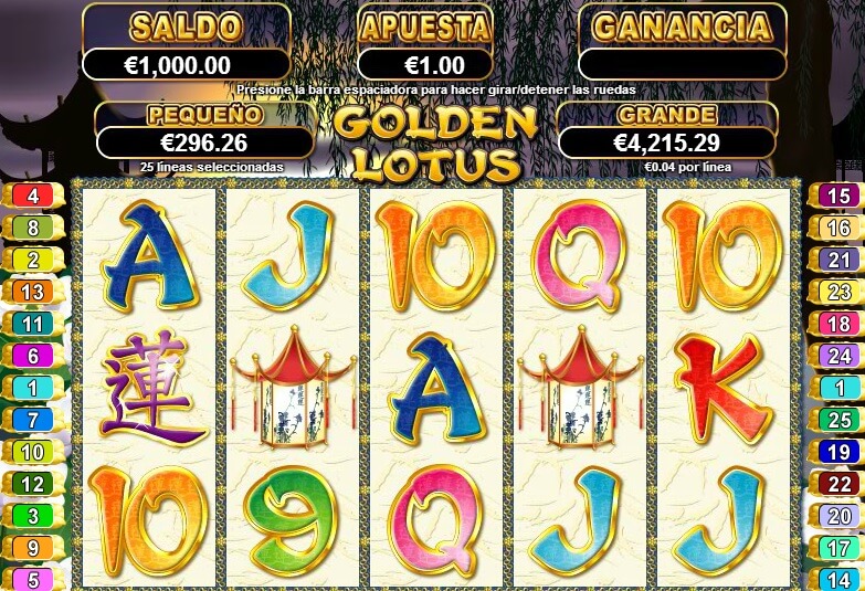 tragaperras golden lotus