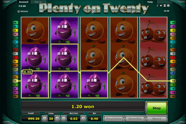 slot Plenty on Twenty