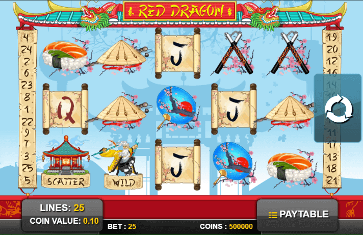 Tragaperras Red Dragon