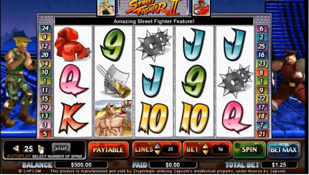 Tragaperras Street Fighter 2