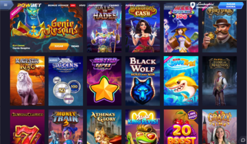 Powbet casino juegos disponibles